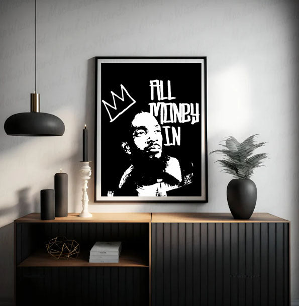 "All Money In" Canvas Print